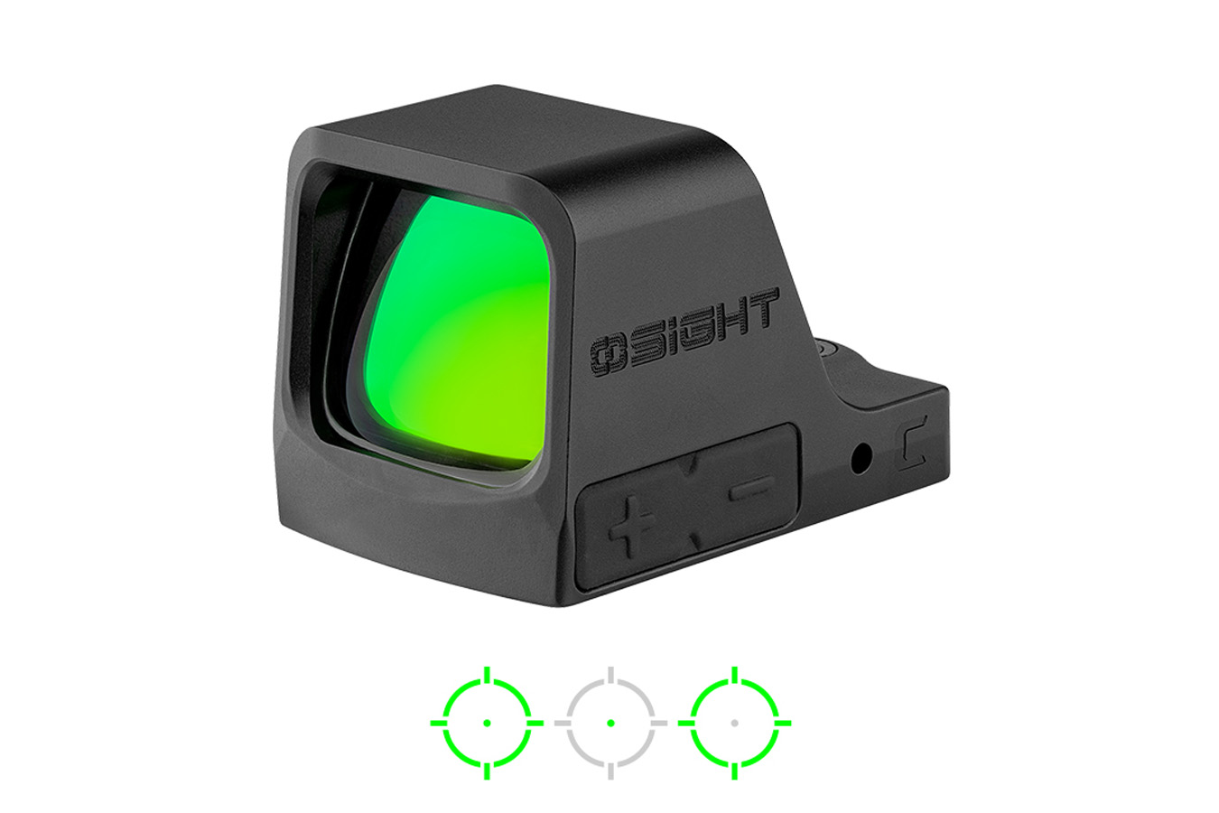 Osight C Open Green Dot Sight with 3 MOA and 32 MOA Muilti Reticle - Black