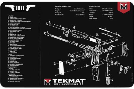 TEKMAT PISTOL MAT 1911 BLK