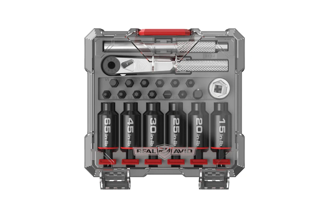 Real Avid Smart-Torq Fixed Limiter & X3 Driver Kit with six fixed torque limiters and 3-in-1 driver