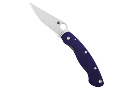 SPYDERCO MILITARY MODEL G-10 BLUE