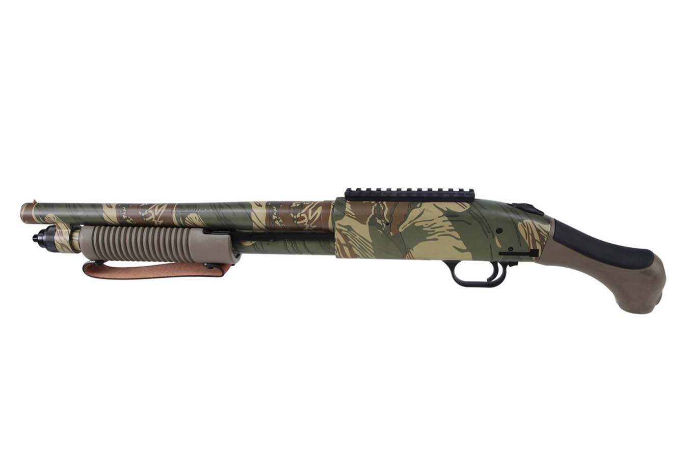 Mossberg 590 Bliksem 12-Gauge Special Edition Pump-Action with Rhodesian Brushstroke Camo Finish