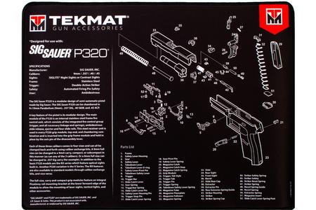 TEKMAT ULTRA PSTL MAT SIG P320 BLK