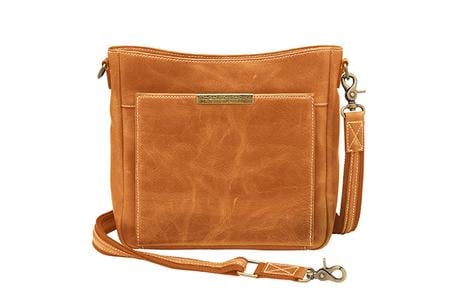 SLIM CROSS BODY DISTRESSED BUFFALO