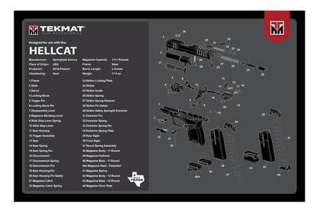 TEKMAT PISTOL MAT SPRNGFLD HELLCAT