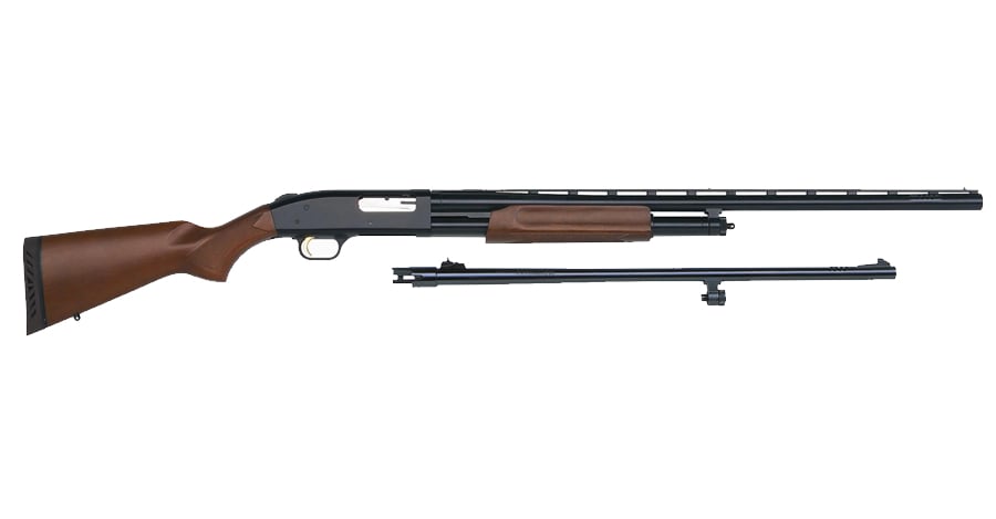 Mossberg 500 20 Gauge Pump-Action Shotgun Combo with Wood Stock