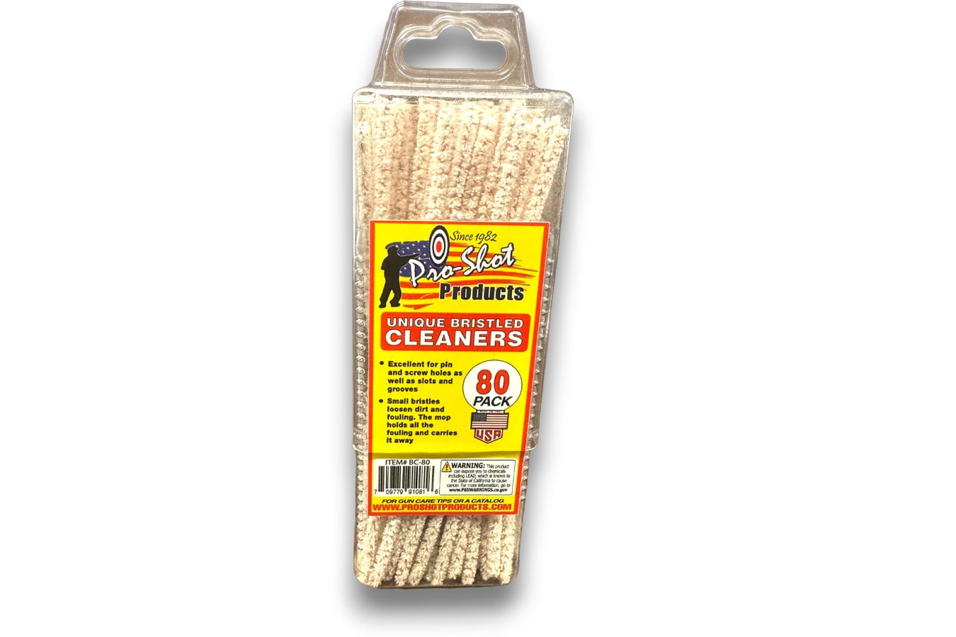 Pro Shot Unique Bristled Cleaners 80 ct.