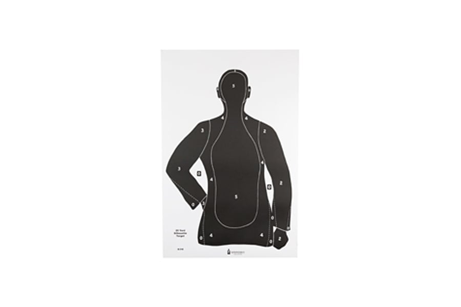 Action Target B21E Silhouette Paper Target 23? x 35? 100/Box