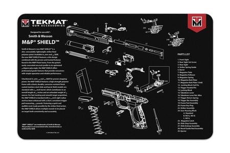 TEKMAT PISTOL MAT SW MP SHIELD BLK