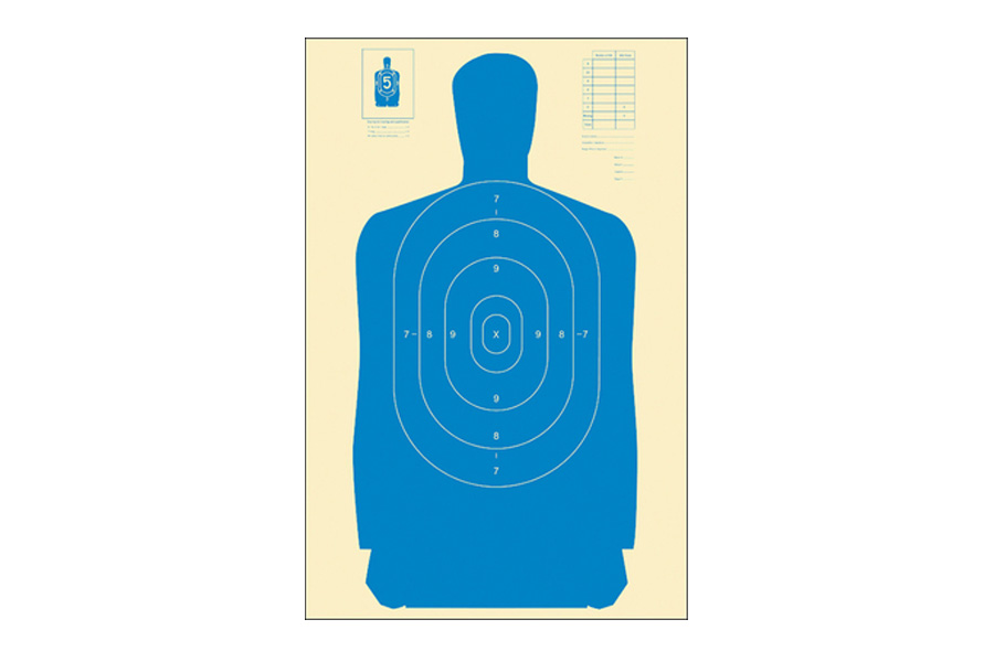 Action Target Action Target B-27S Blue B-27 Standard Target Blue 100PK