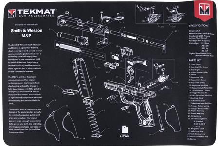 TEKMAT PISTOL MAT SW MP BLK