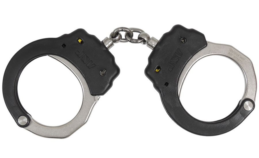 ASP CHAIN HANDCUFF (STEEL), YELLOW Vance Outdoors