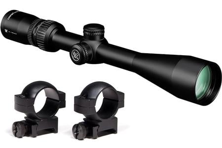 VORTEX OPTICS Copperhead 4-12x44mm Riflescope with Hunter Rifle Scope Rings