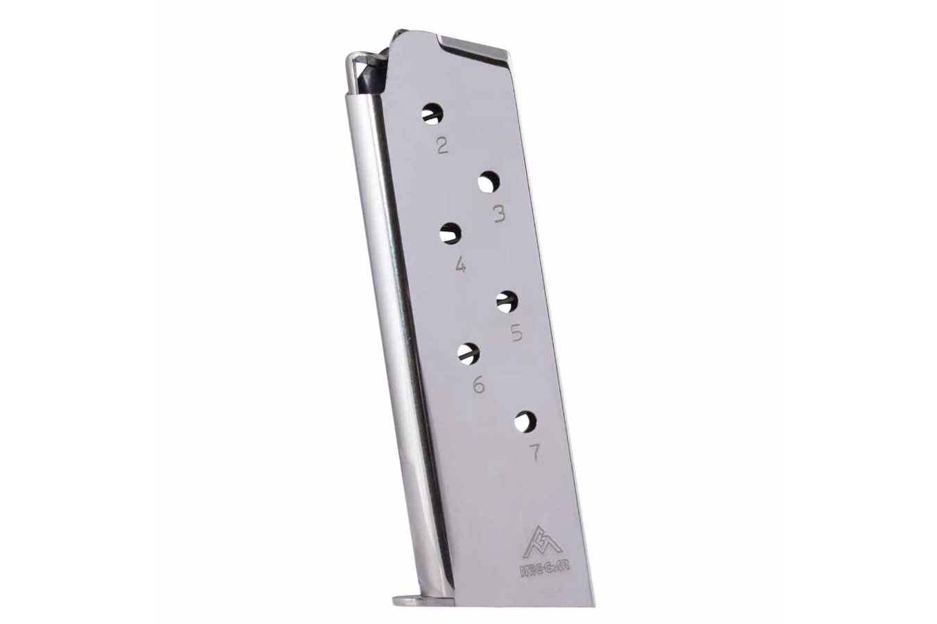 Mecgar 1911 Full-Size 45 ACP 7-Round Nickel Magazine