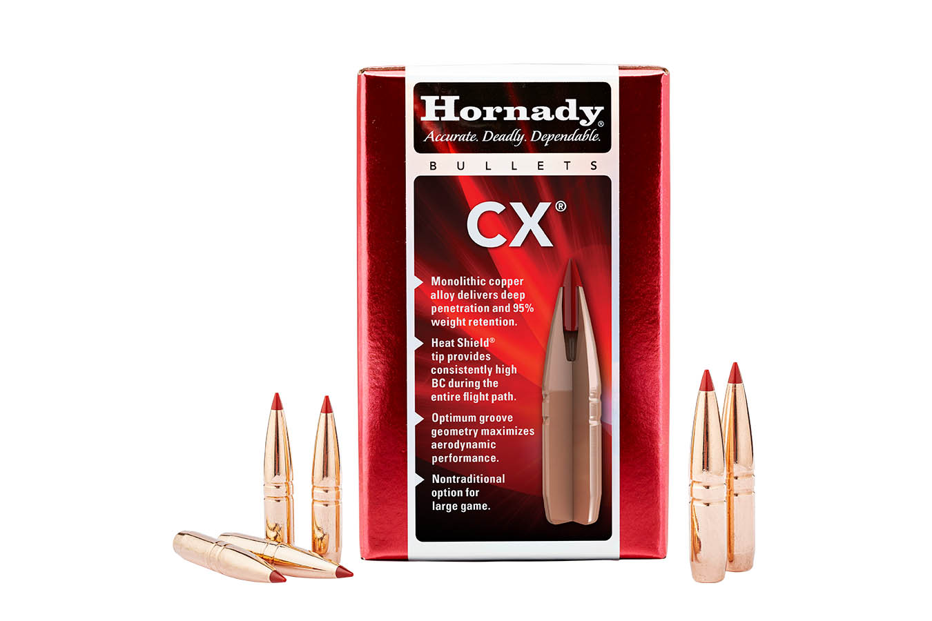 Hornady 30 Cal 165gr CX Bullets 50/Box