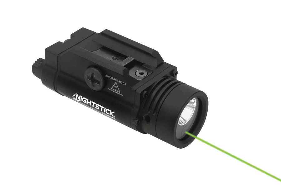 Nightstick Compact Weapon-Mounted Light w/Green Laser