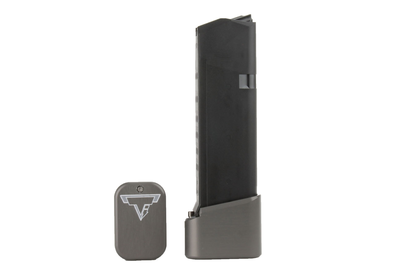 Taran Tactical Firepower Base Pad Kit 19/23 +4/5 OEM Mags Titanium Gray