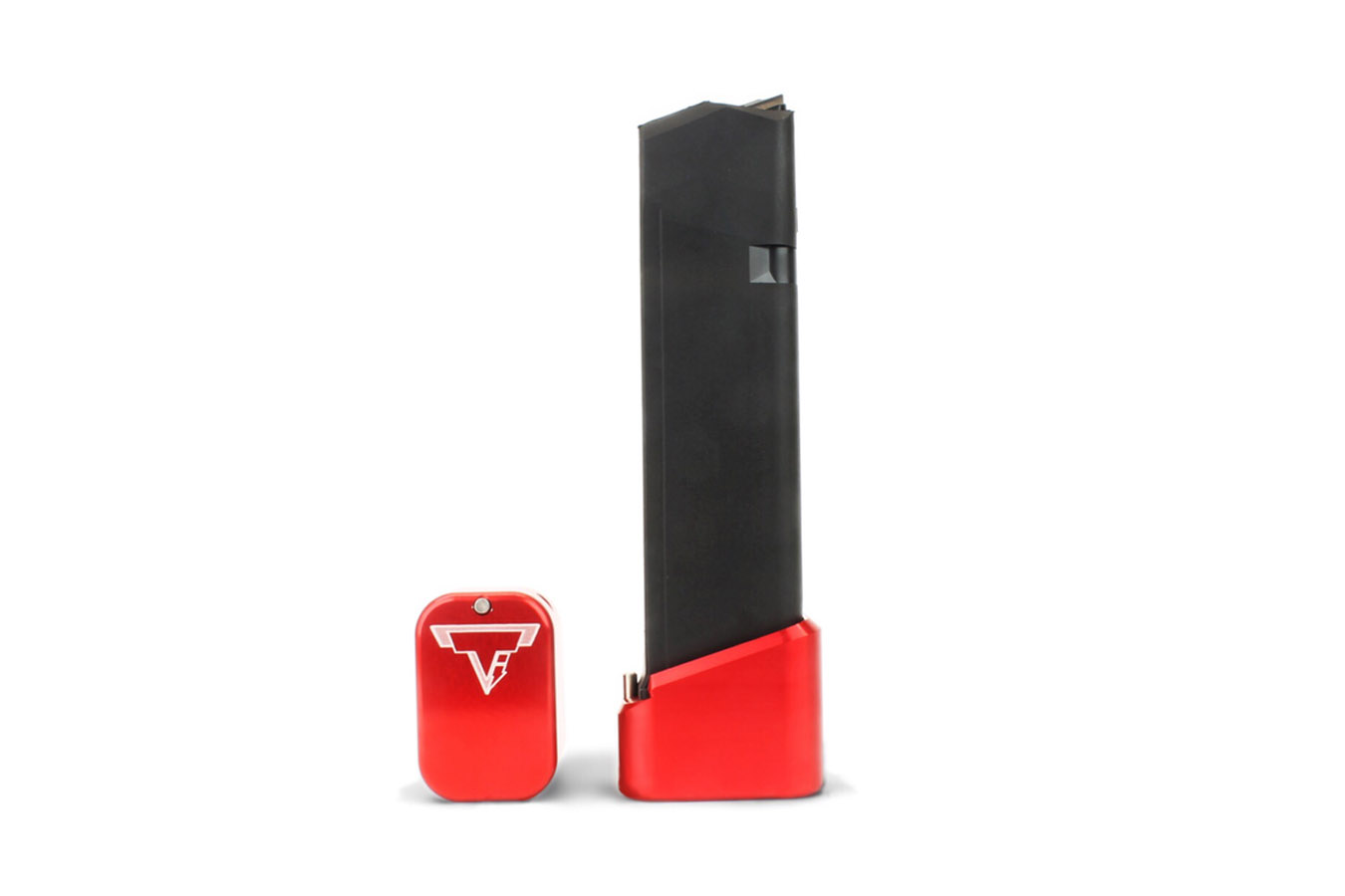 Taran Tactical Firepower Base Pad Kit for Glock 9/40 +5/6 Full Size Mags Red