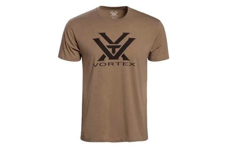 MENS CORE LOGO SS TEE BROWN HEATHER