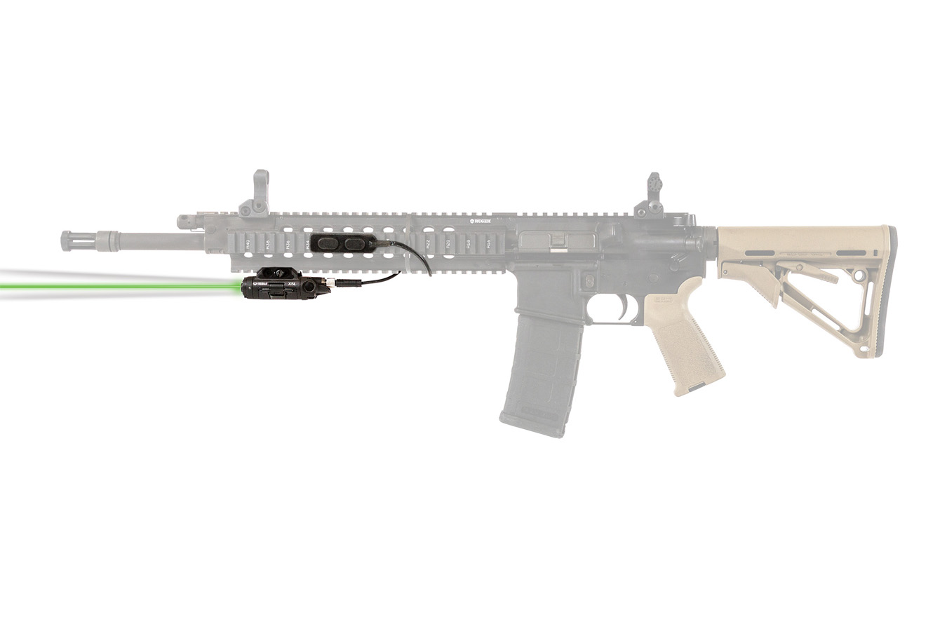 Viridian X5L-RS Gen 3 Universal Green Laser with Tactical Light 500 Lumens