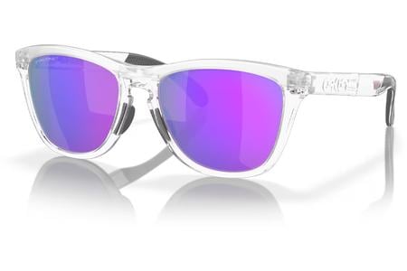 FROGSKINS RANGE MATTE CLEAR W/PRIZM VIOLET LENSES