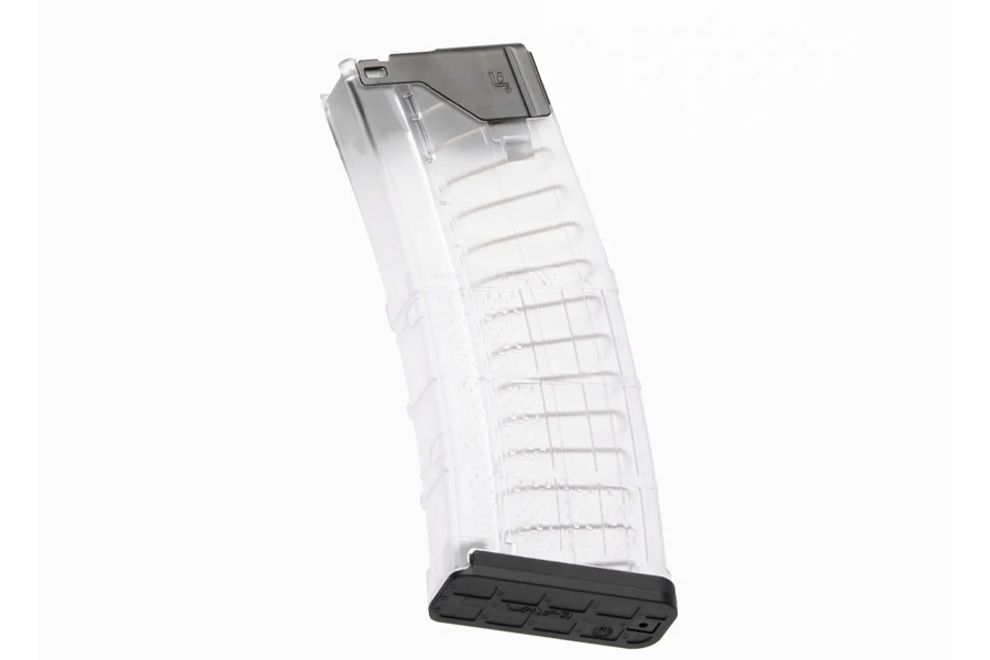 Lancer L5AWM Gen 2 .223/5.56 30-Round Magazine, Translucent Clear