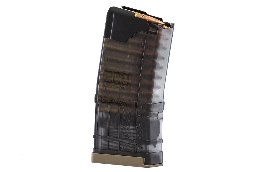 Lancer L5AWM 300BLK 20-Round Magazine - Translucent Smoke