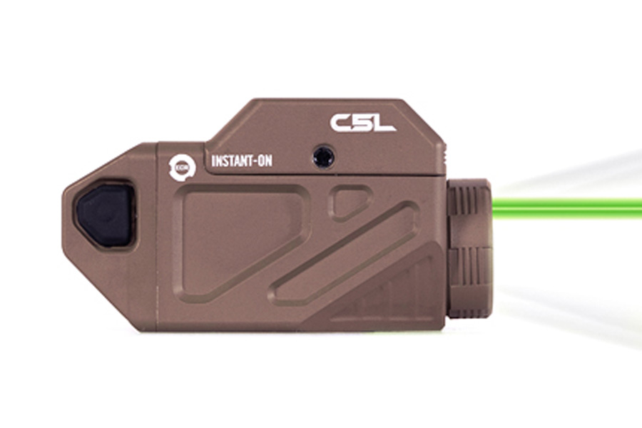 Viridian C5L Universal Slim Green Laser with Tactical Light FDE
