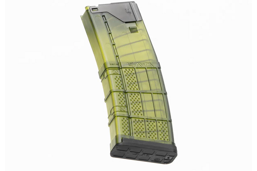 Lancer L5AWM GEN 2 223 Rem/5.56 30 Round Magazine, Translucent Green