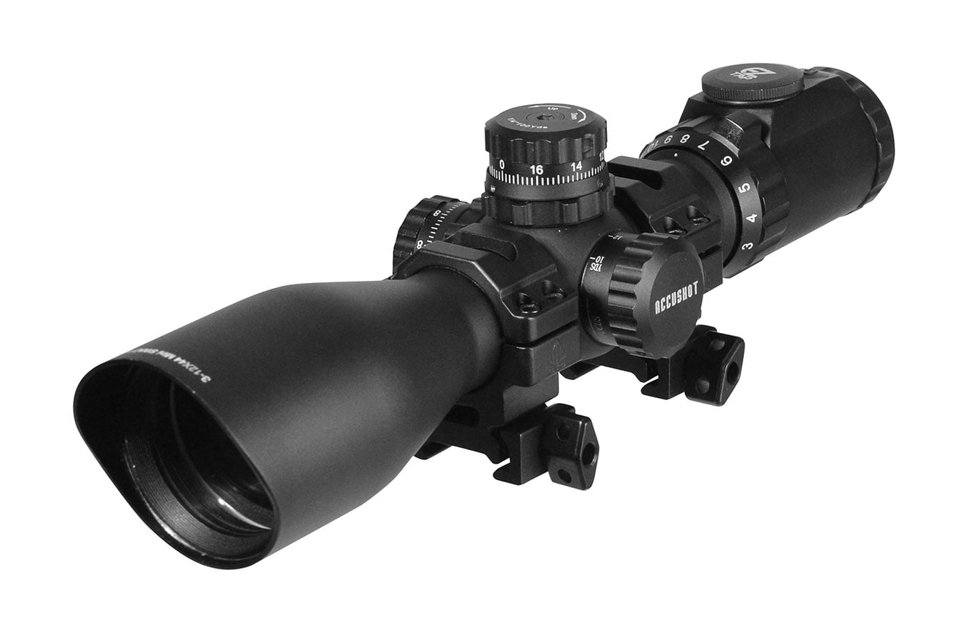 Leapers UTG® 3-12X44 30mm Compact Scope Mil-Dot Rings Included
