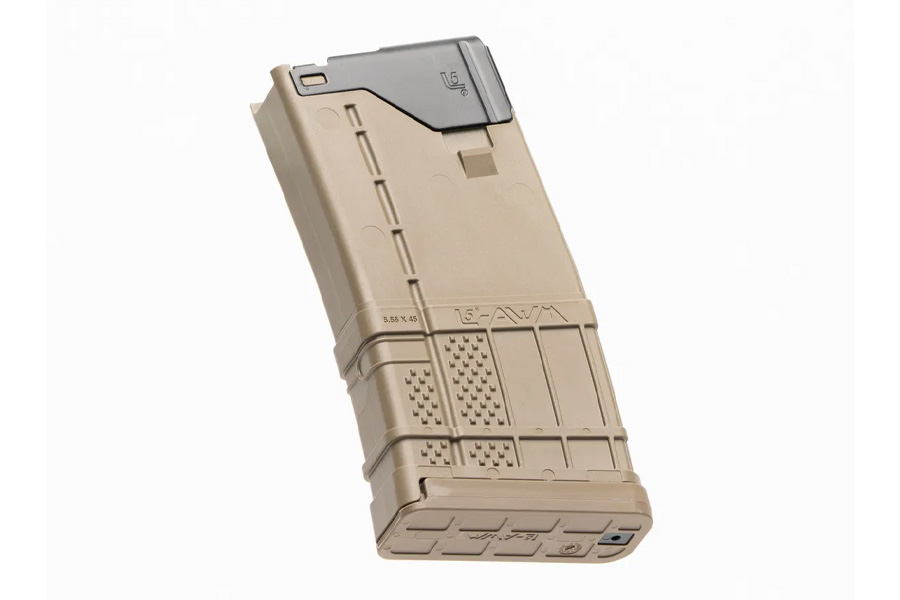 Lancer L5AWM 223REM 5RD Opaque FDE Magazine