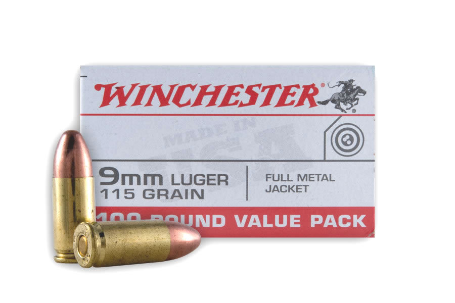 Winchester 9MM 115 GR FMJ VALUE PACK 1000 ROUND CASE Vance Outdoors