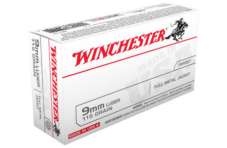 WINCHESTER AMMO 9mm Luger 115 gr FMJ 500 Round Case (LE)