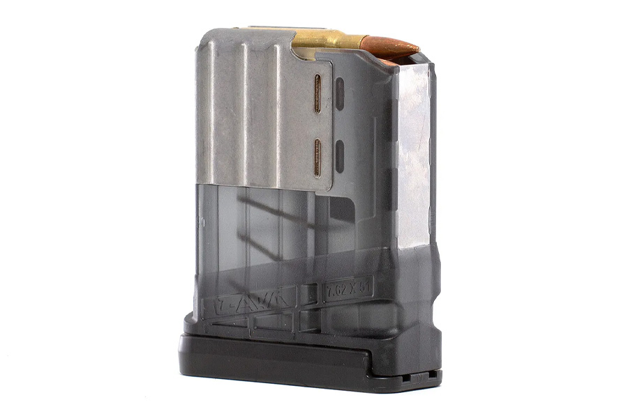 Lancer L7AWM GEN2 .308WIN 5RD Magazine - Translucent Smoke