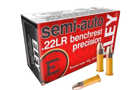 Eley 22LR 40gr Round Nose Semi-Auto Benchrest Precision 50/Box