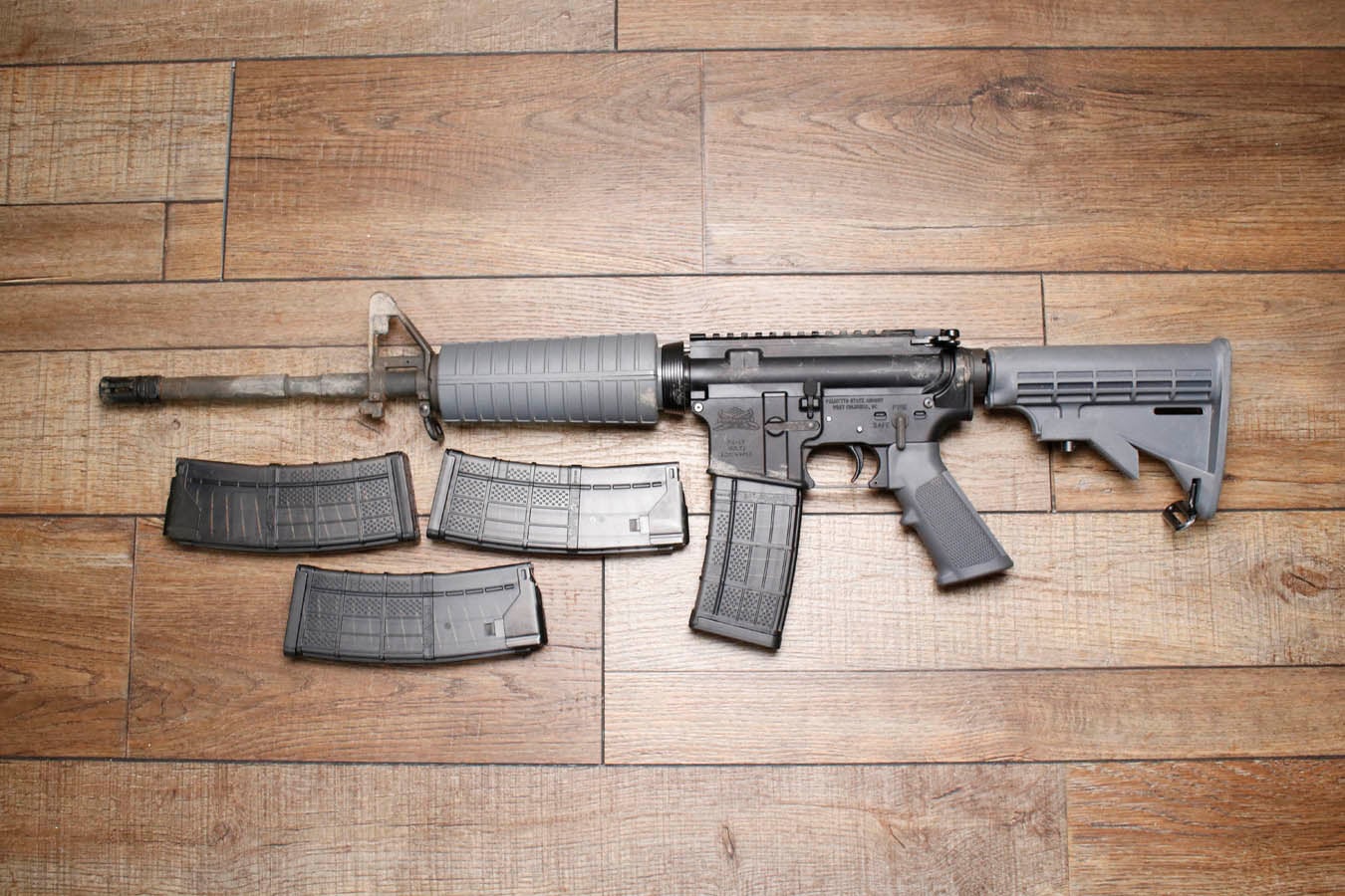Palmetto State Armory PA-15 5.56mm Police Trade-In Rifle with Four Magazines