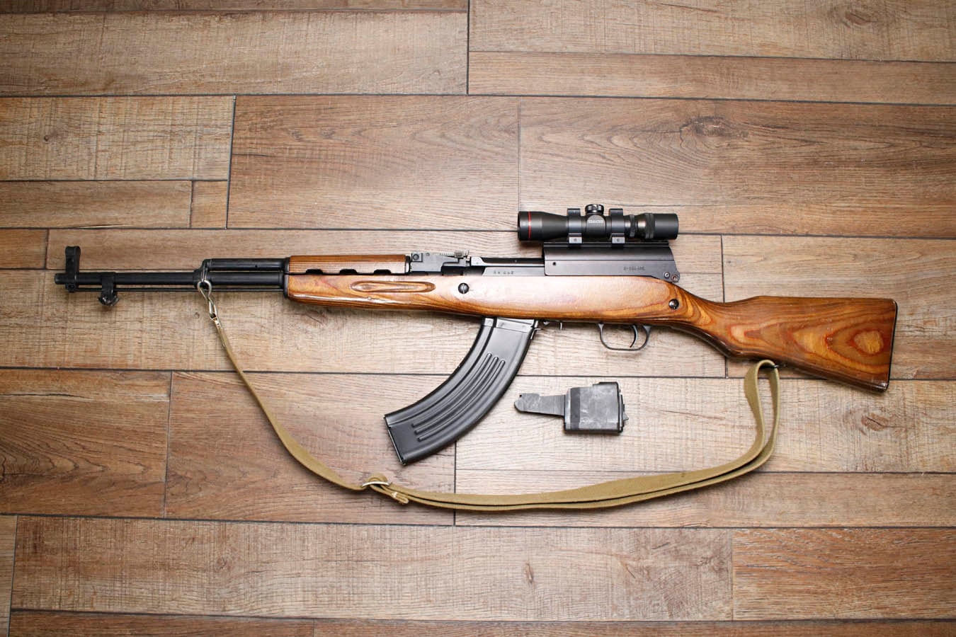 Russia SKS 7.62x39mm Police Trade-In Rifle with Scope