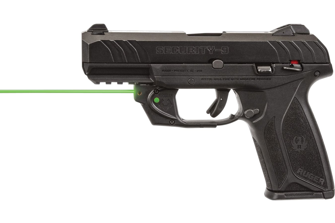 Viridian E-Series Green Laser Sight for Ruger Security 9 and 380 Full-Size and Compact