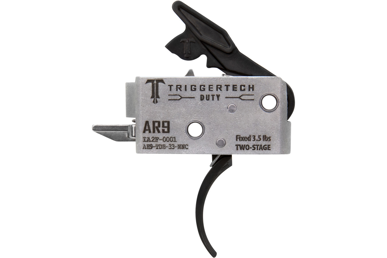 Triggertech Duty Curved Trigger Two-Stage 3.50lb Draw Fits AR-9 ...