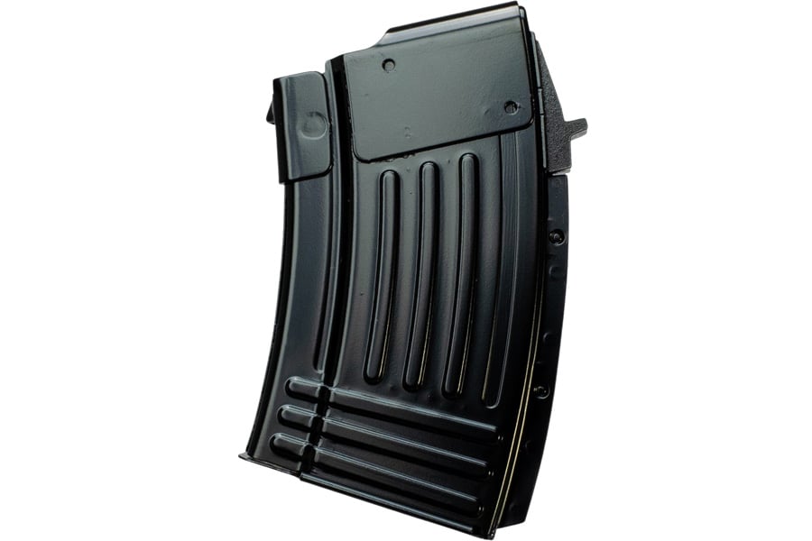 Global Ordnance 10rd Fully Ribbed 7.62x39mm Fits AK-47 Black Steel