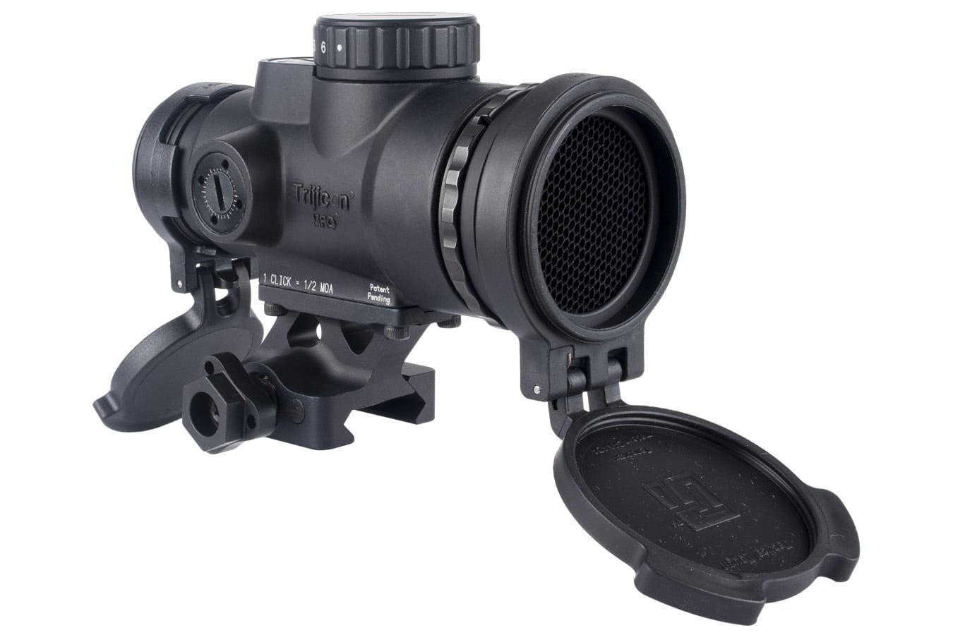 Trijicon MRO SD Patrol Black 1x 25mm 2 MOA Red Dot Reticle Full Co-Witness Quick Release Mount W/ Q-LOC Technology