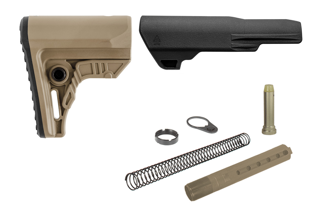 Leapers AR15 Ops Ready S4 Mil-spec Stock Kit, Flat Dark Earth