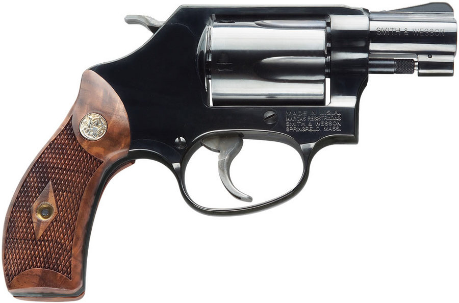 SMITH AND WESSON 36 CLASSIC 38 SPECIAL W/ WOOD GRIPS