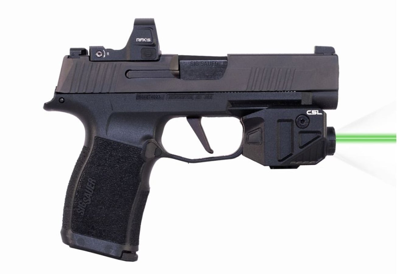 Viridian C5L Custom Green Laser for Sig P365 with Safe Charge