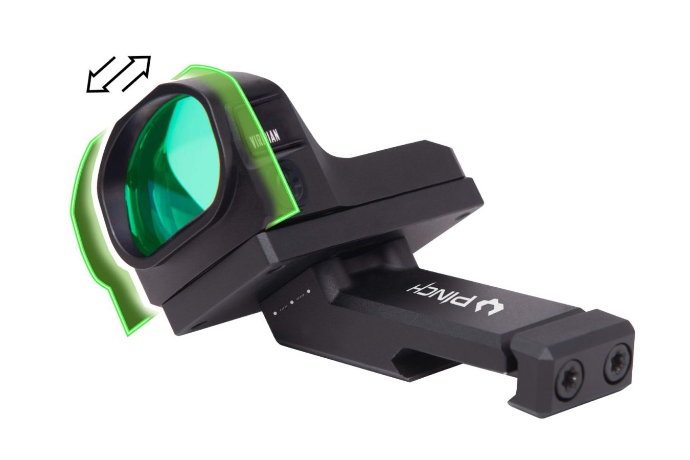 Viridian PINCH Adjustable 35 Degree Offset Mount with Docter / Burris FF / Vortex Venom Adapter