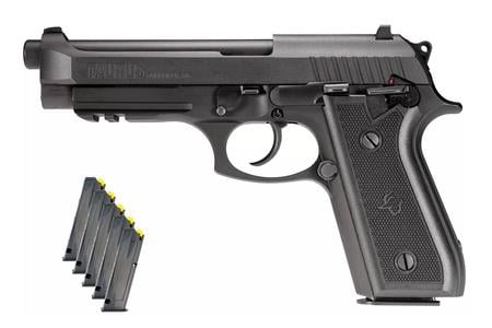 TAURUS PT92 9MM BLK/BLK 5` BARREL 2X17 4X18RD MAGS