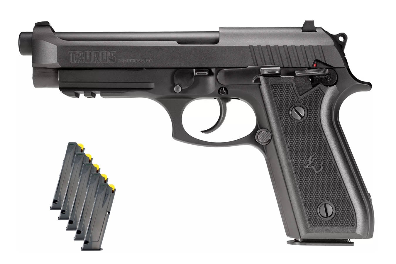 Taurus PT92 9mm Semi-Auto Pistol with Six Magazines