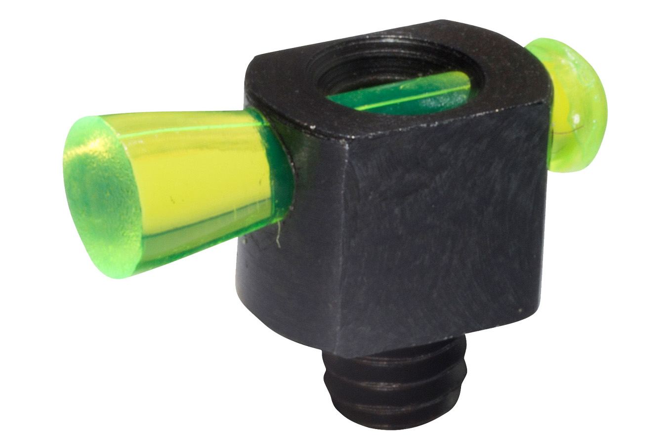 Hi Viz Spark II Bead Replacement Front Sight Black | Green Fiber Optic Universal Threads