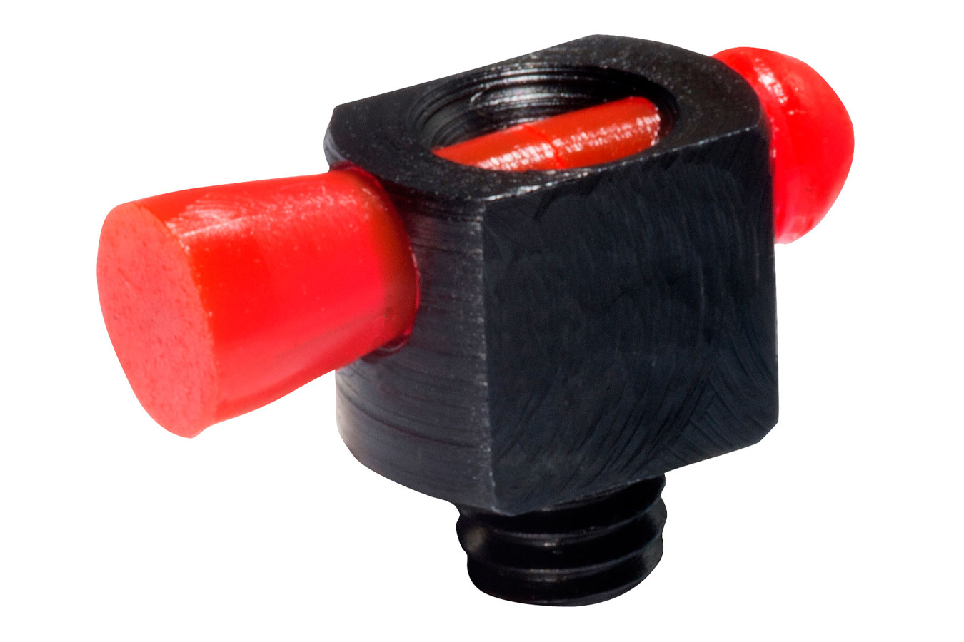 Hi Viz Spark II Bead Replacement Front Sight Black | Red Fiber Optic Universal Threads