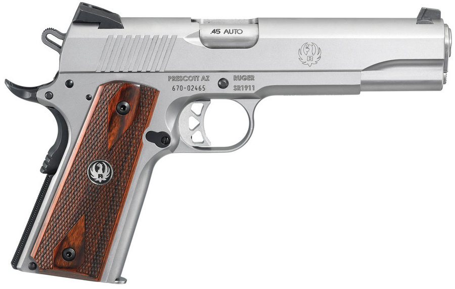 No. 3 Best Selling: RUGER SR1911 45ACP STAINLESS CENTERFIRE PISTOL