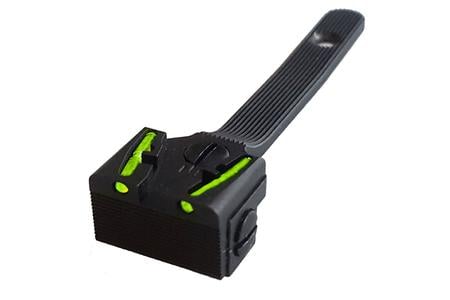 HIVIZ ADJ REAR SIGHT SW RVLVR GR/RD